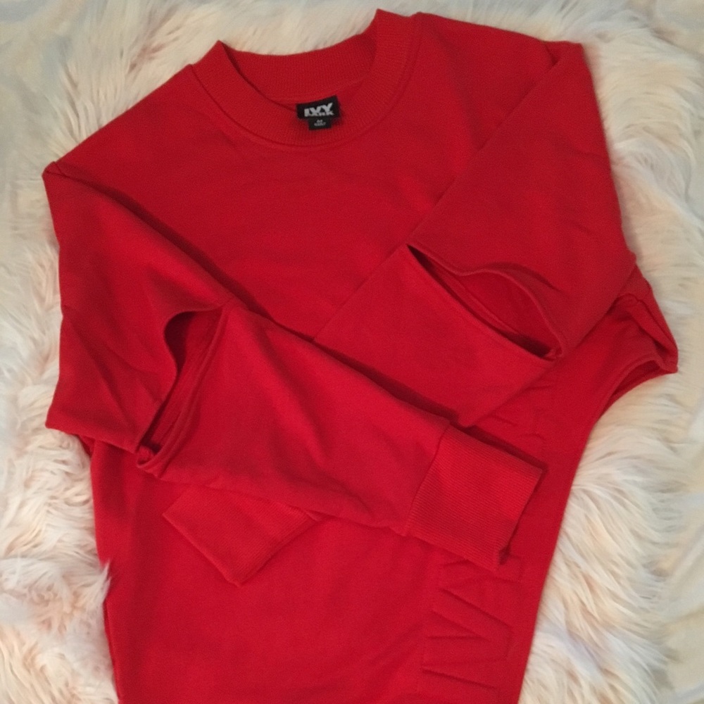 IVY PARK red asymmetrical sweatshirt